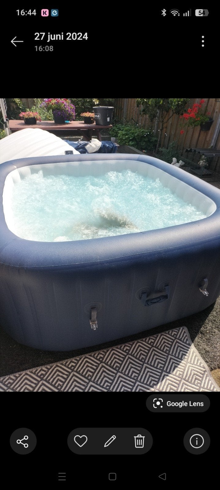Bestway Lay-Z-Spa Hawaii 180x180 met accessoires, Ophalen, Minder dan 80 cm, Opblaaszwembad, Nieuw