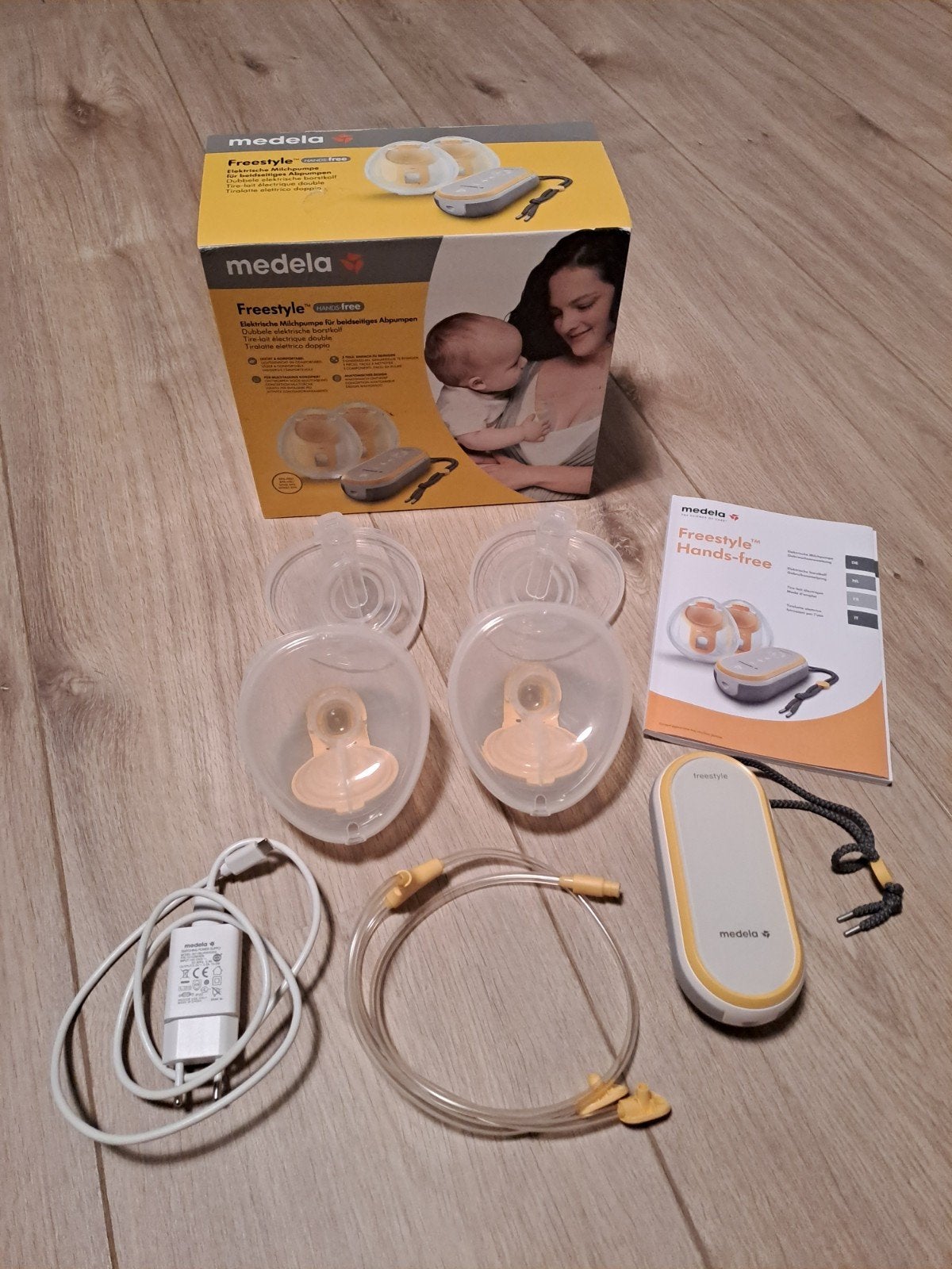 Medela Freestyle Hands-free dubbele elektrische borstkolf, Ophalen of Verzenden, Zo goed als nieuw