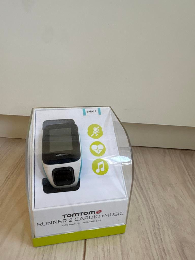 TomTom Runner 2 Cardio + Music GPS horloge Small, Sieraden, Tassen en Uiterlijk, Sporthorloges, Gebruikt, Wit, Ophalen of Verzenden