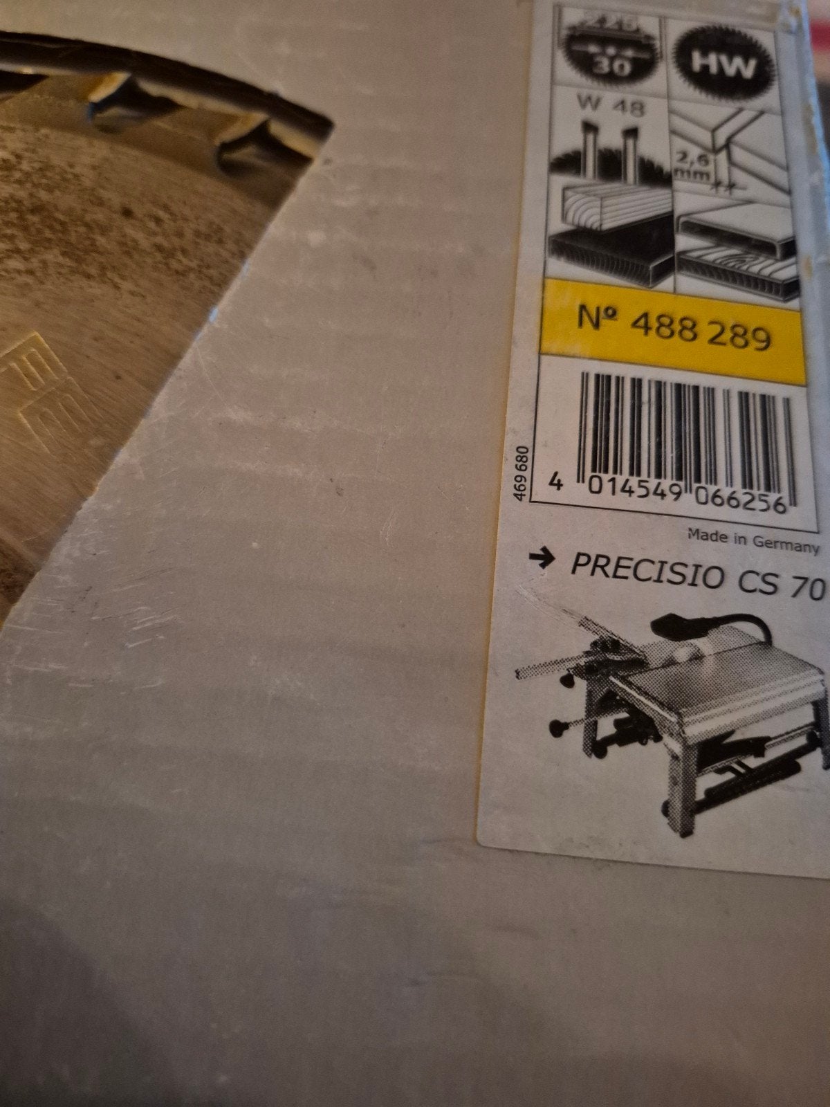 Festool HW 48 Cirkelzaagblad voor Precisio CS 70, Doe-het-zelf en Verbouw, Gereedschap | Zaagmachines, Ophalen, Gebruikt, Cirkelzaag