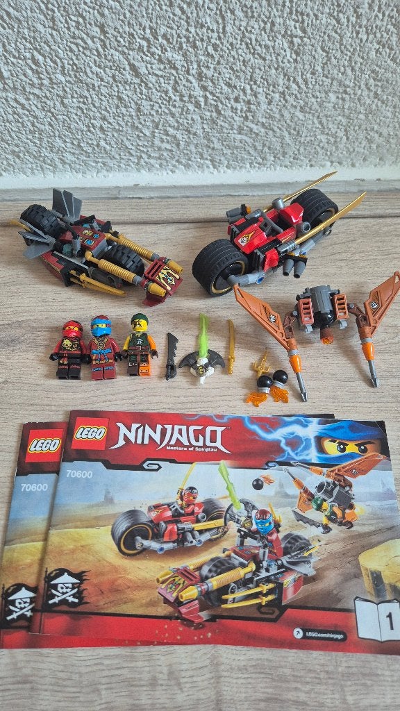 Lego Ninjago Ninja Bike Chase 70600, Gebruikt, Lego, Compleet, Ophalen of Verzenden