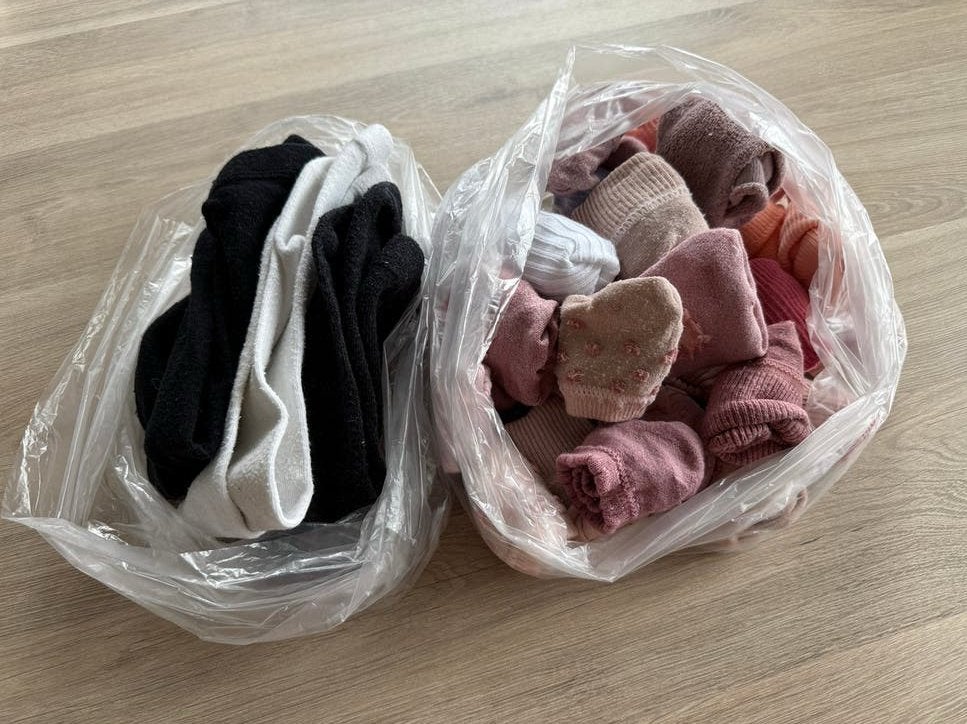 Sokken 0-2 jaar en legging maat 74 voor meisjes, Ophalen of Verzenden, Zo goed als nieuw, Overige maten