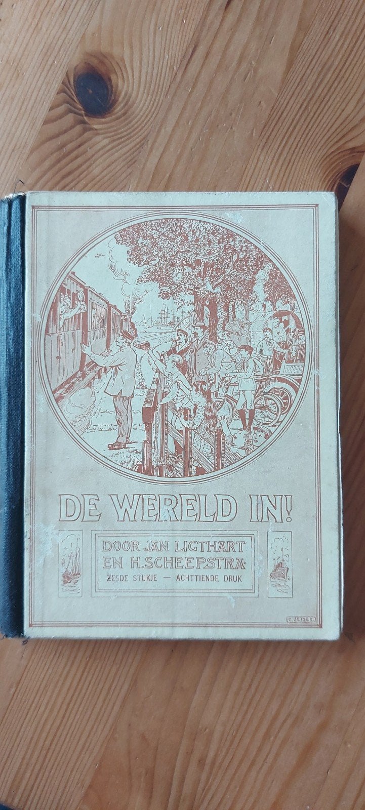 Oud schoolleesboekje uit 1923, Antiek en Kunst, Ophalen of Verzenden