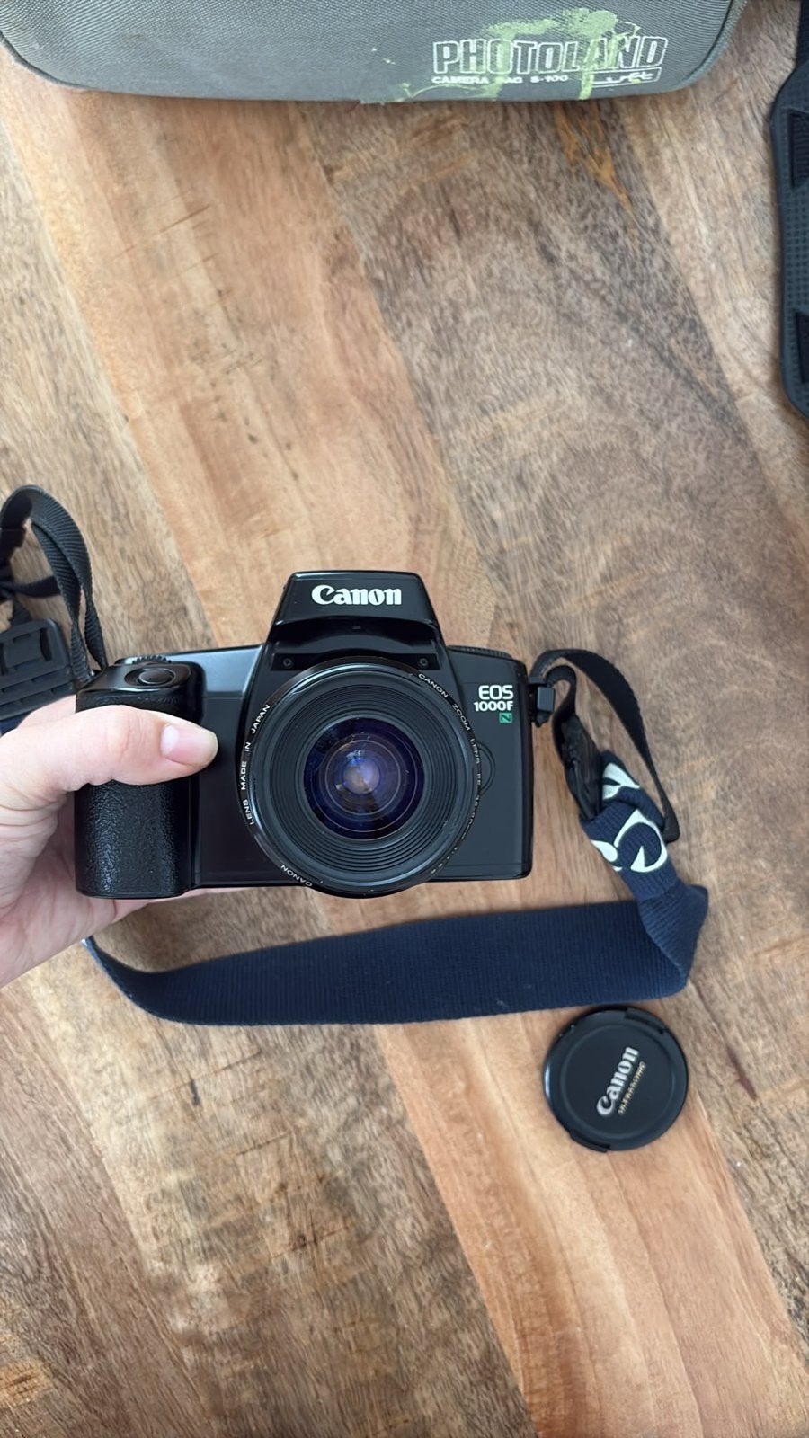 Canon EOS 1000F Spiegelreflexcamera met tas en accessoires, Ophalen of Verzenden, Gebruikt, Spiegelreflex, Canon