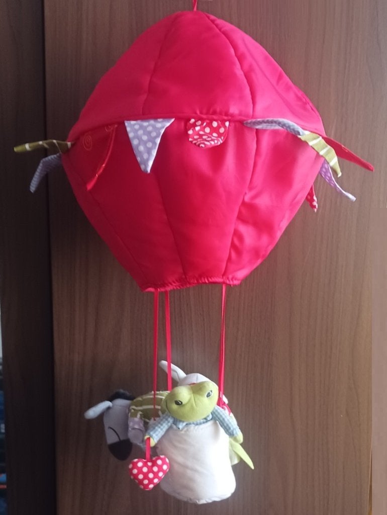 IKEA Fabler rode ballon met mand, Overige merken, Rood, Ophalen of Verzenden, Zo goed als nieuw
