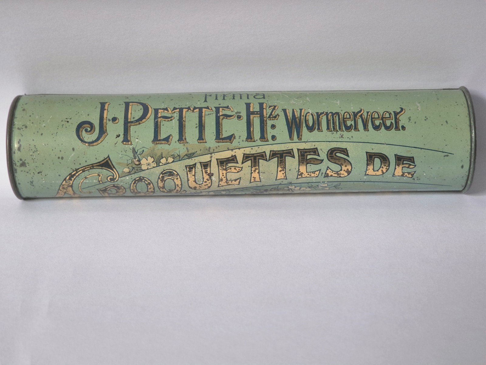 Pette chocolade De Croquettes Croquetten blik Wormerveer, Verzamelen, Blikken, Ophalen of Verzenden, Gebruikt, Overige