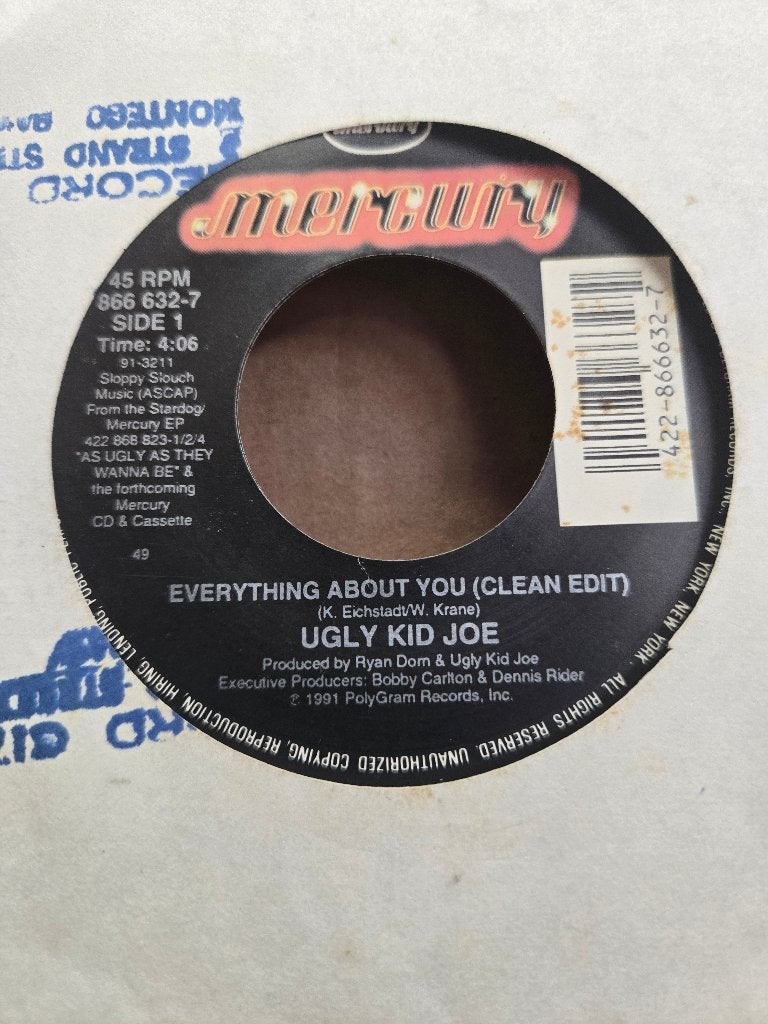 Ugly kid Joe - Everything about you, Beschermende buitenhoes, Ophalen of Verzenden, Zo goed als nieuw, Rock en Metal