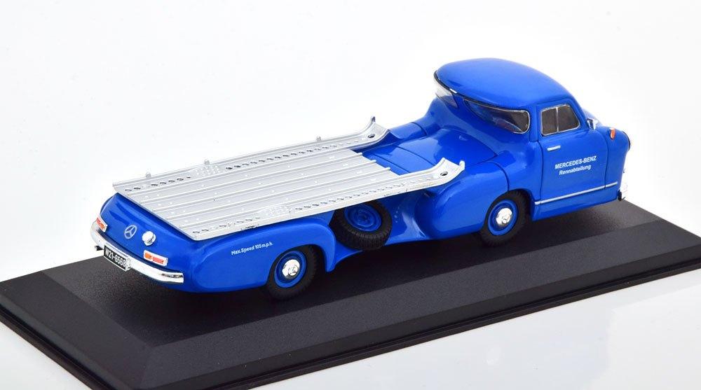 IXO 1:43 Mercedes Renntransporter 1955 - Het blauw Wonder, Overige merken, -, Nieuw, Ophalen of Verzenden