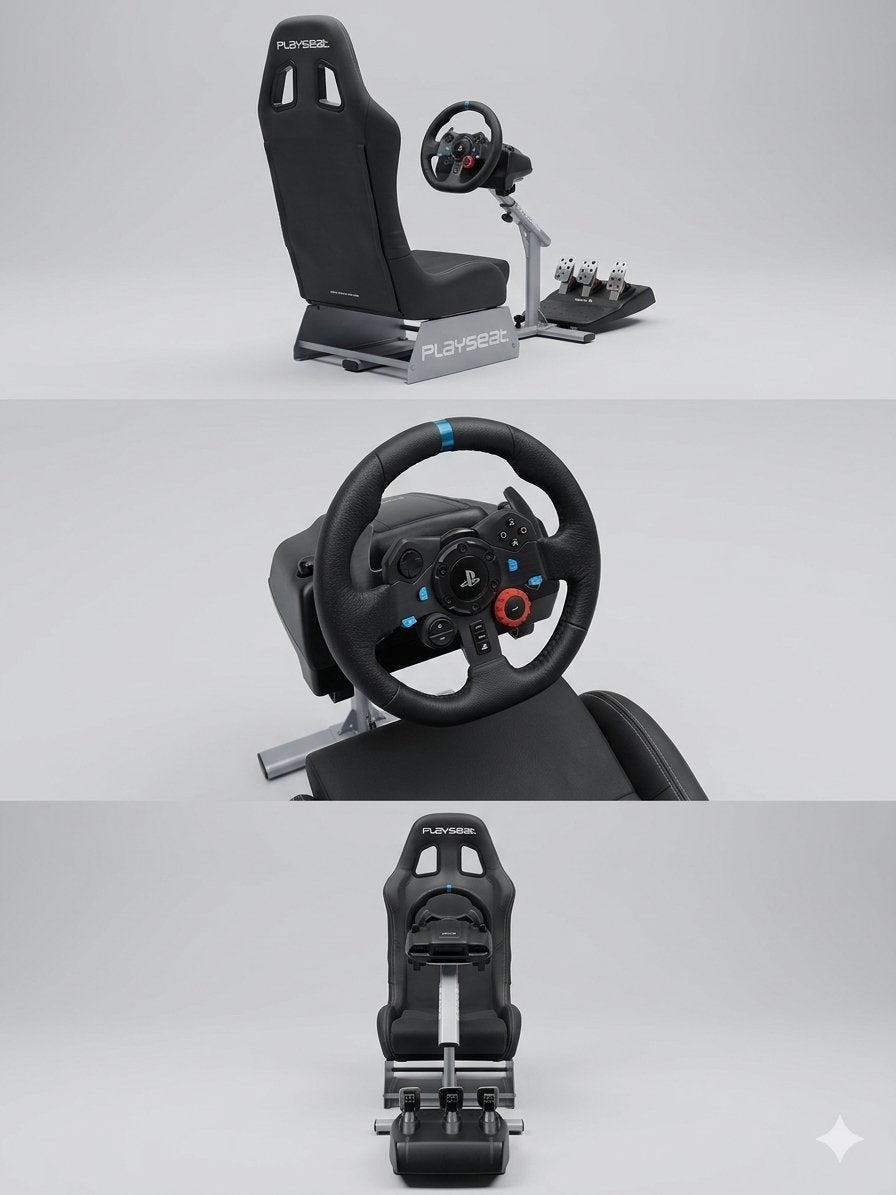Playseat Evolution met Logitech G29 racestuur en pedalen, Spelcomputers en Games, Ophalen, Gebruikt