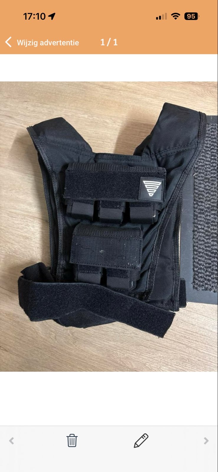 Gornation 10kg Gewichtsvest - Zo goed als nieuw, Sport en Fitness, Fitnessmaterialen, Ophalen, Zo goed als nieuw, Overige typen