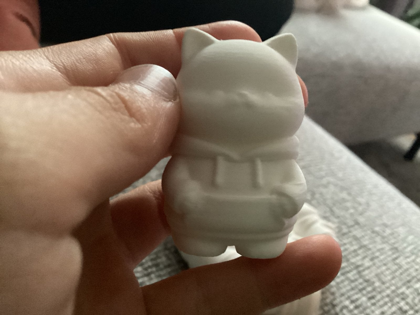 Schattig 3D-geprint katje in hoodie, Ophalen, Zo goed als nieuw