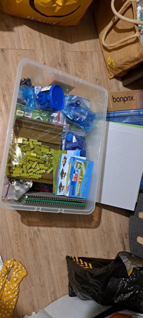 45 literbak plus en Jan linders  nep lego bouwstenen, Ophalen of Verzenden