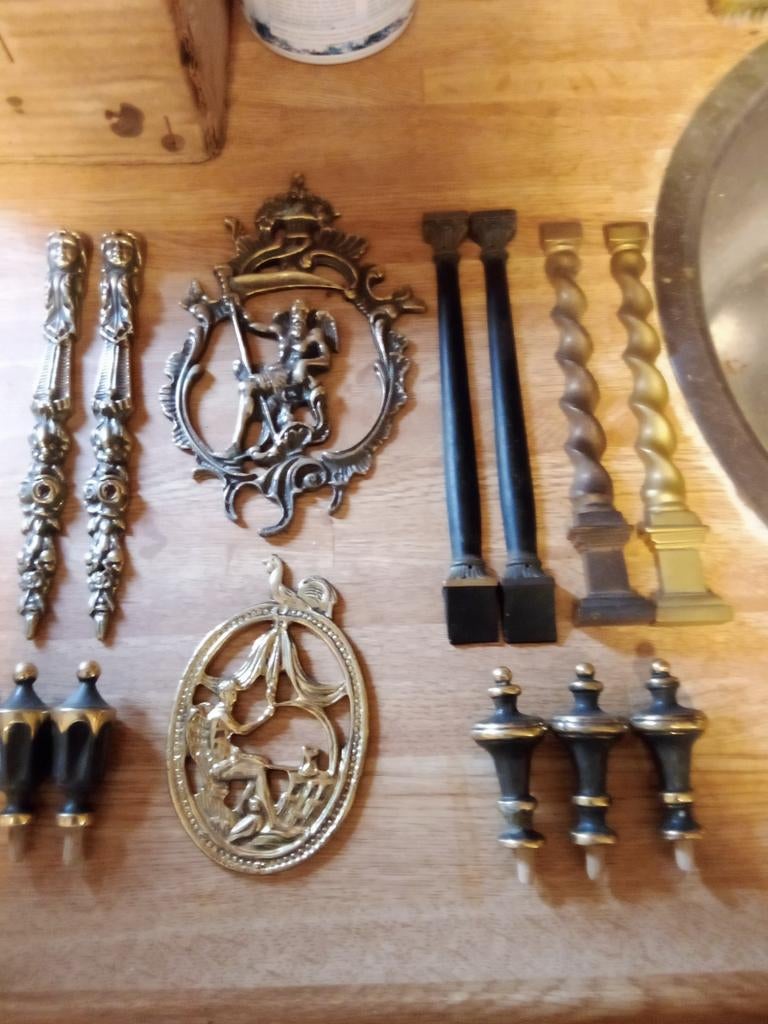 Messing Sierstukken Klok Onderdelen, Antiek en Kunst, Antiek | Klokken, Ophalen of Verzenden