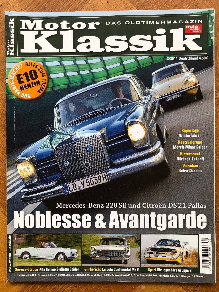 Motor Klassik nr. 3 2011, Duits Klassieker tijdschrift *, Nieuw, Motor Klassik, Verzenden, Alfa Romeo
