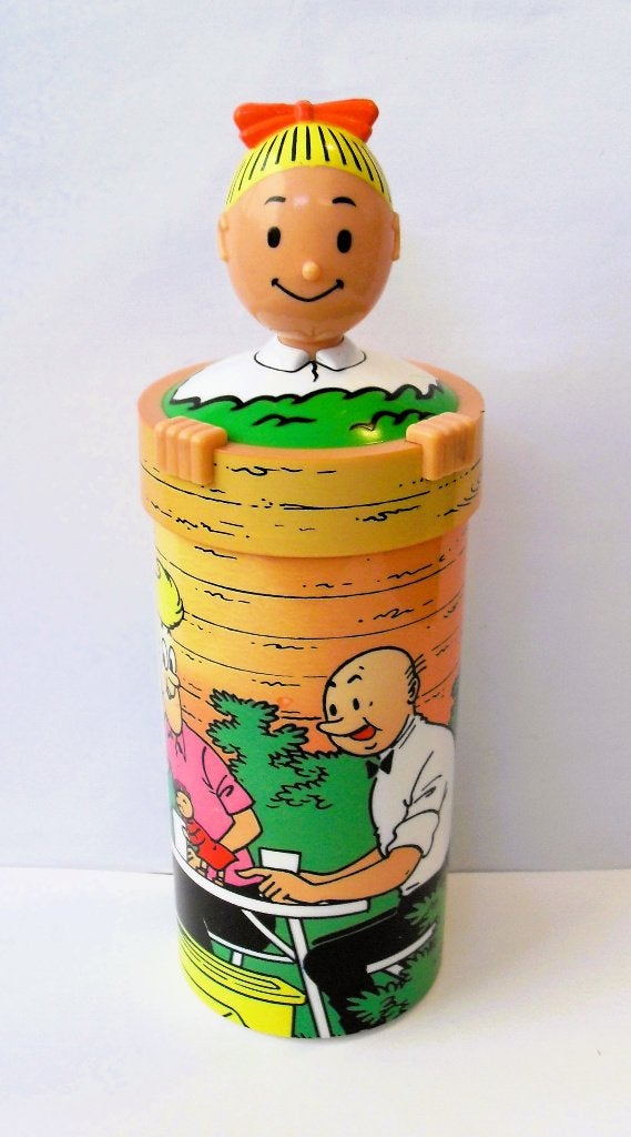 Suske en Wiske Drinkbeker Schoolbekers Beker met Schroefdo, Ophalen of Verzenden, Suske en Wiske, Zo goed als nieuw, Gebruiksvoorwerp