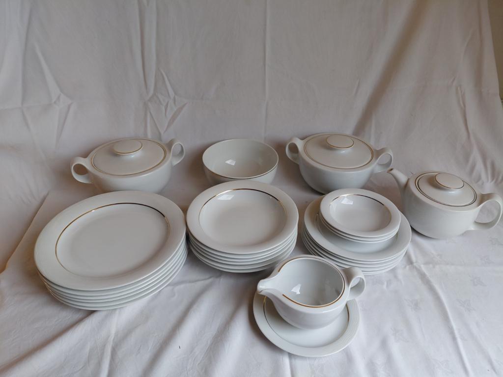 Arzberg Swingline Gold servies vintage jaren 80, Ophalen, Zo goed als nieuw, Bord(en), Overige stijlen