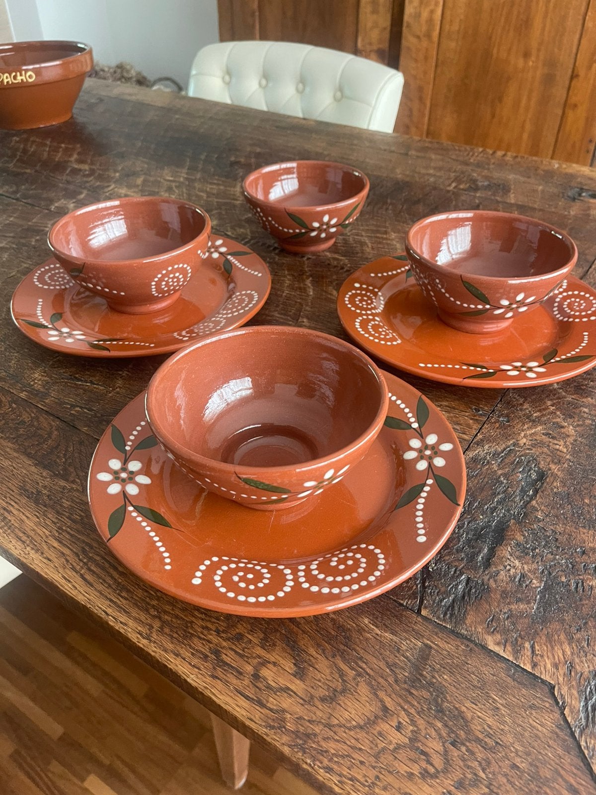 Spaans aardewerk servies, Ophalen of Verzenden, Zo goed als nieuw, Bord(en), Overige stijlen