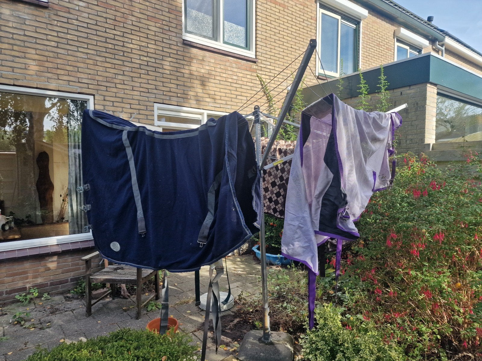zweetdekens voor paarden en pony's, Ophalen