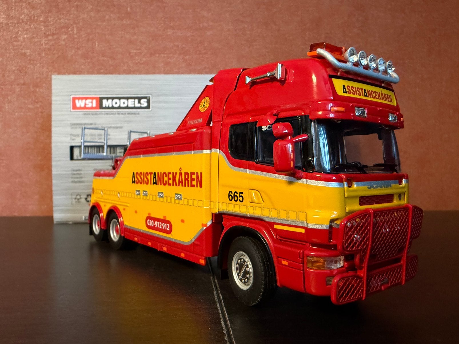 Wsi Scania Assistancekaren, Hobby en Vrije tijd, Modelauto's | 1:50, Ophalen of Verzenden, Nieuw, Bus of Vrachtwagen, Wsi