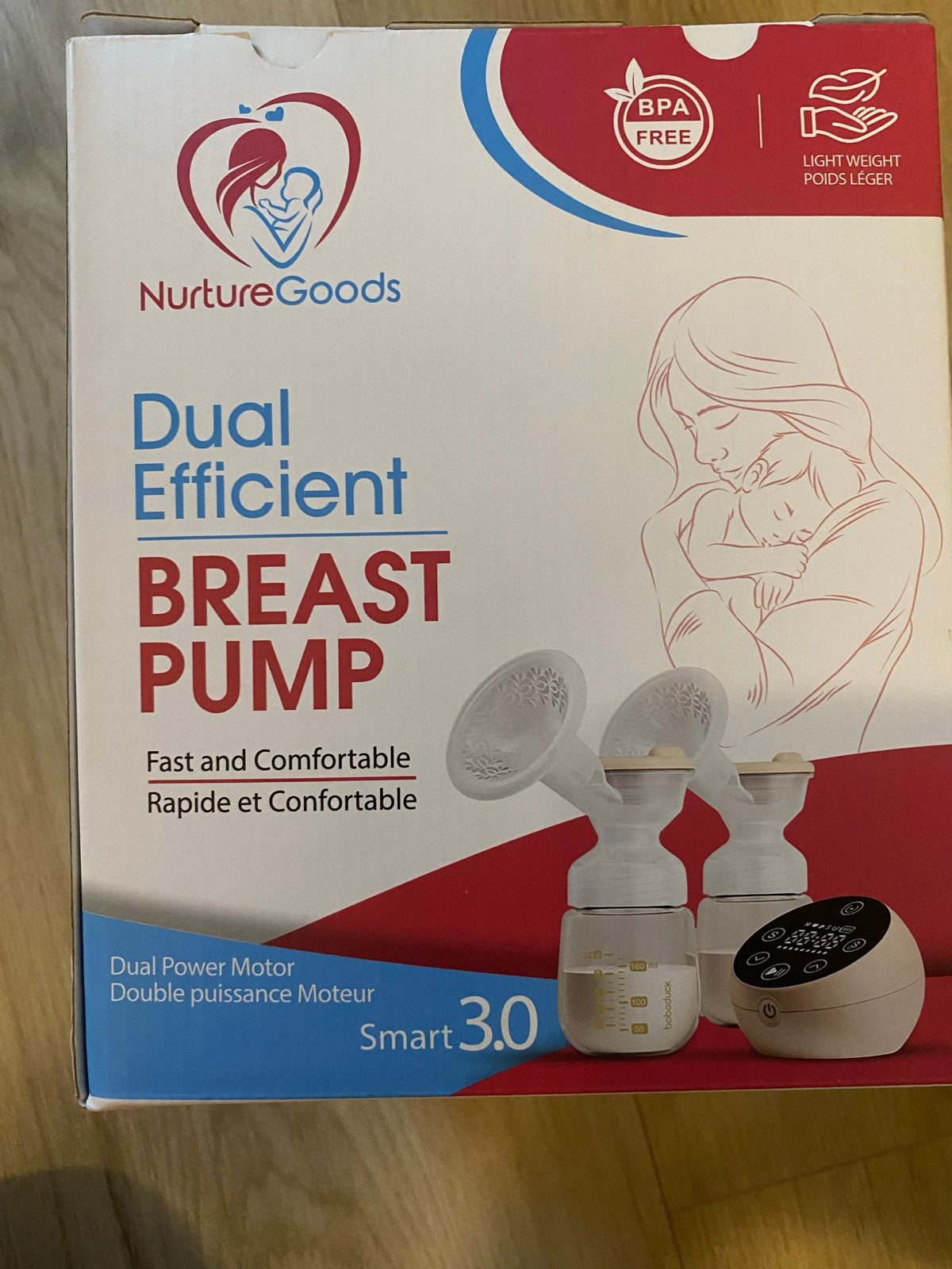 NurtureGoods Elektrische Borstkolf - Dual Efficient, Ophalen of Verzenden, Zo goed als nieuw