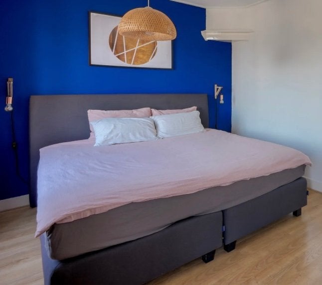 Twee persoons boxspring, Ophalen, Gebruikt, Tweepersoons, 180 cm