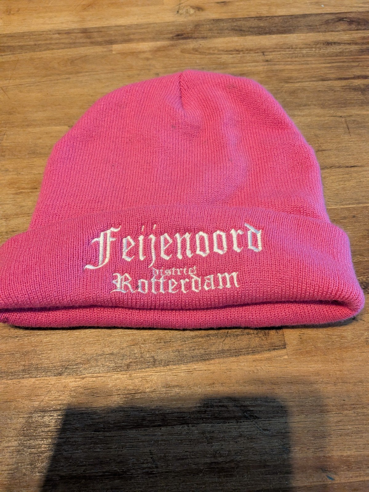 Roze Feijenoord Muts voor Kinderen, Gebruikt, Jongen of Meisje, Feijenoord, Ophalen of Verzenden