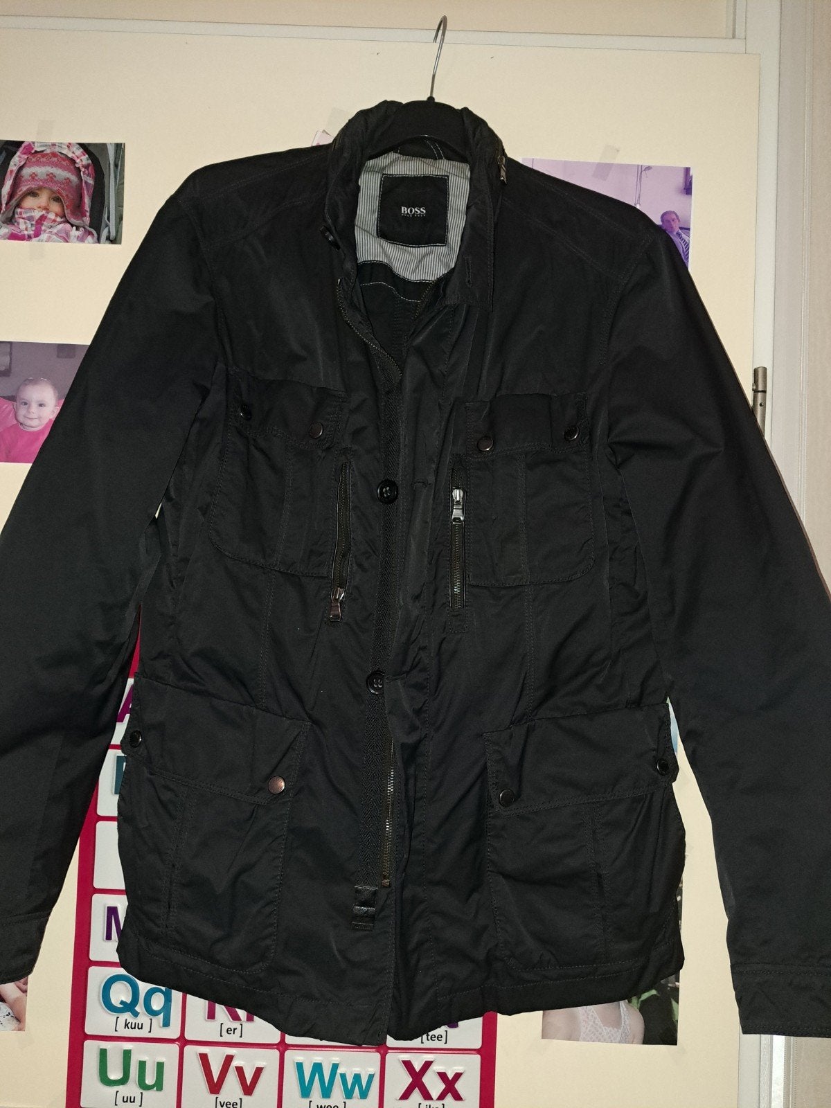 SCHITTEREND NIEUW HEREN JACK GEVOERD MAAT 52 54 HUGO BOSS, Maat 52/54 (L), Zwart, Nieuw, Ophalen of Verzenden