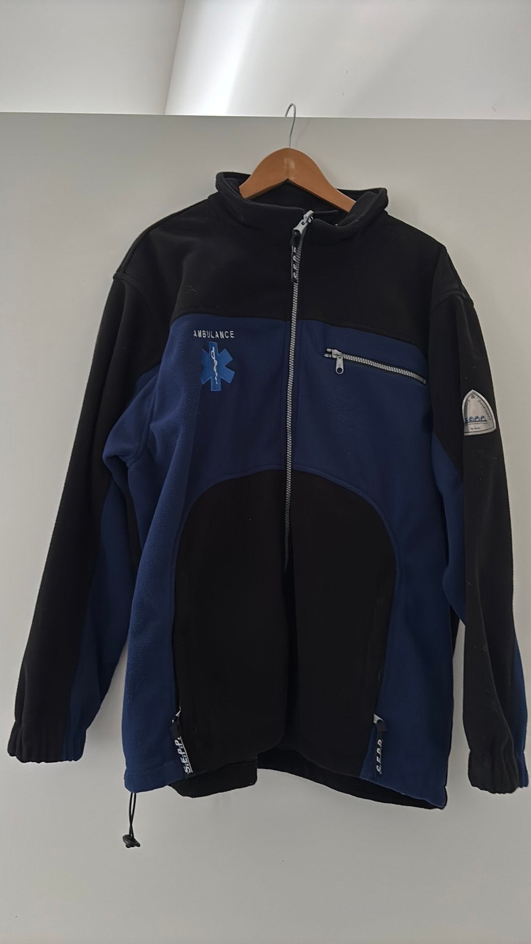 Jas ambulance, Ophalen of Verzenden, Zo goed als nieuw, Maat 56/58 (XL), Zwart