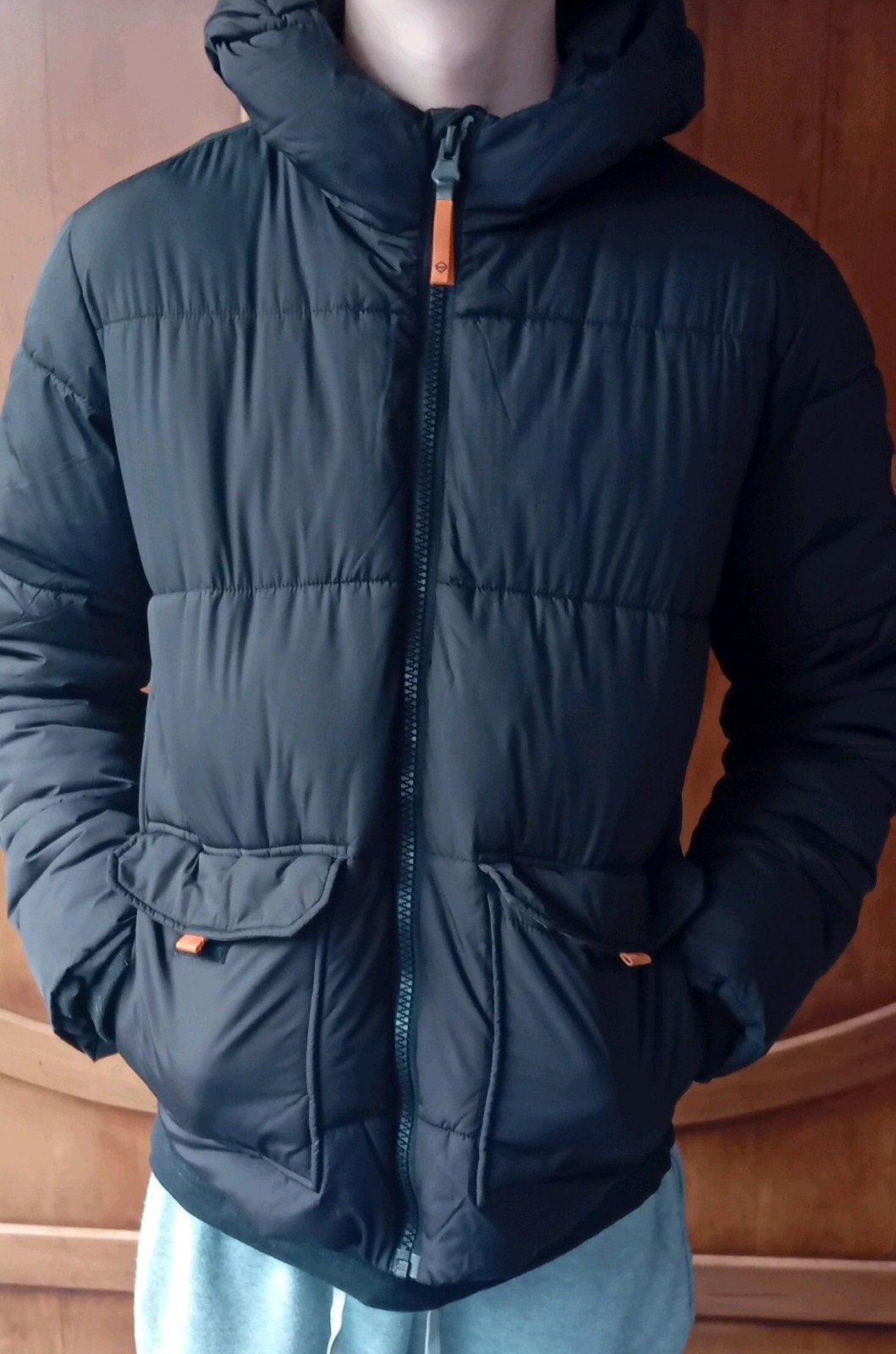 Mooie zwarte winterjas America Today maat 170-176., Kinderen en Baby's, Kinderkleding | Maat 170, America Today, Jongen of Meisje