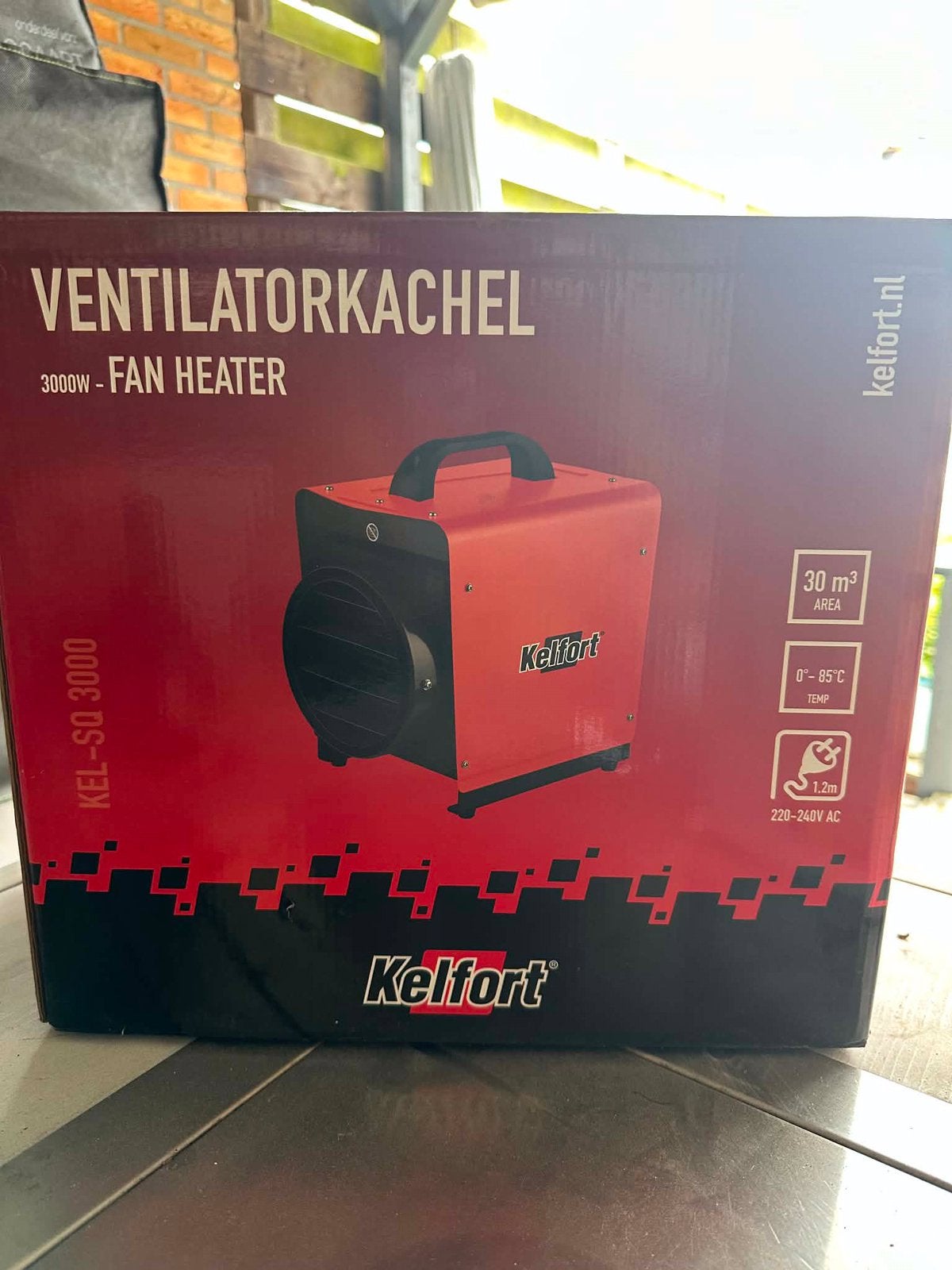 NIEUW Ventilator kachel Kelfort FANHEATER, Ophalen, 30 tot 80 cm, Overige typen, Nieuw