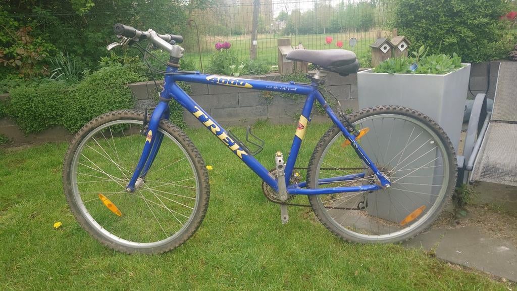 Blauwe Trek 4000 Mountainbike 21 versnellingen 26 inch wiel, Gebruikt, Heren, Ophalen of Verzenden, Geen vering