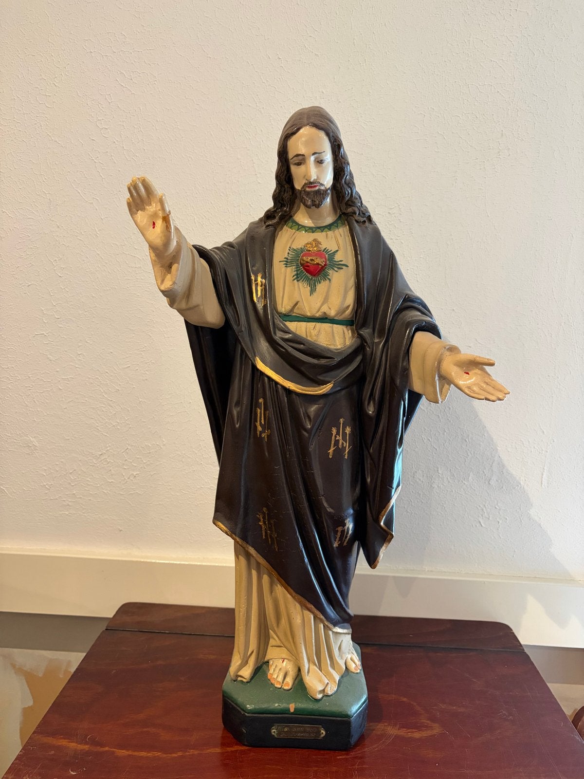 Heilig Hart Jezus beeld - 67 cm hoog, Antiek en Kunst, Antiek | Religie, Ophalen