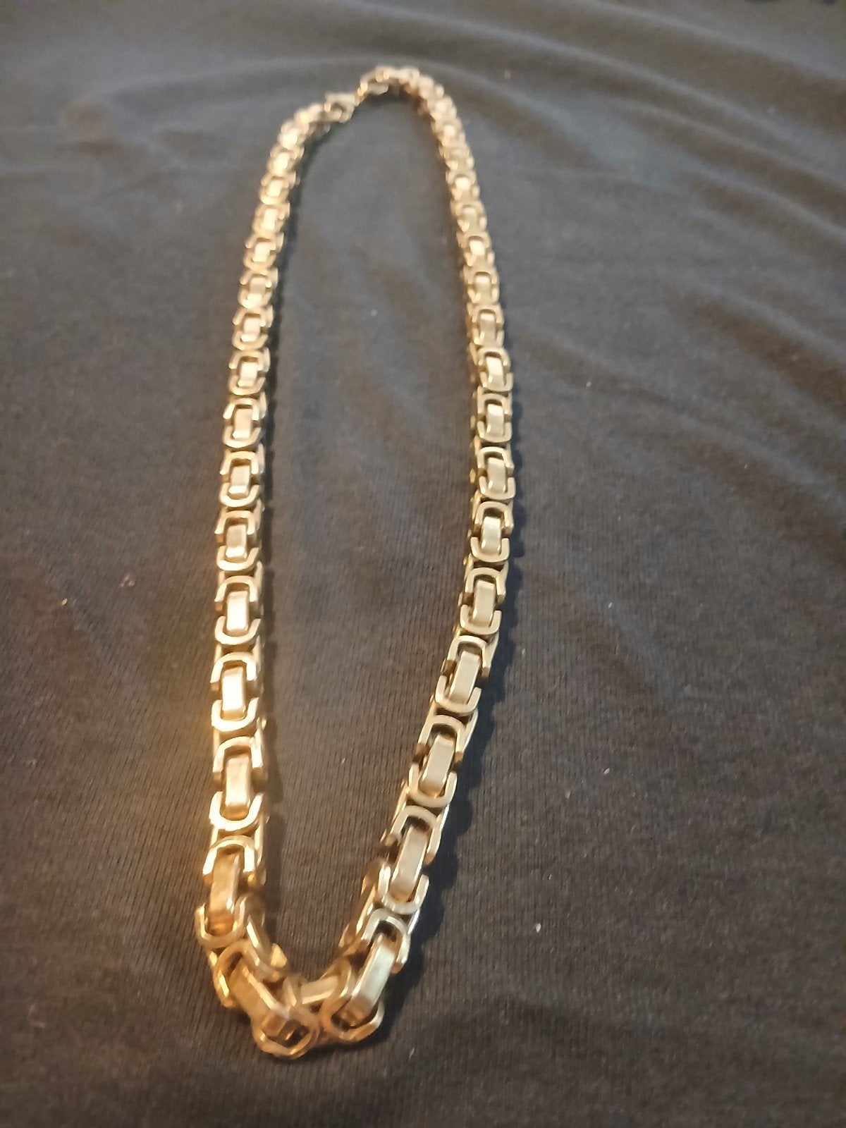 gouden ketting koningsketting konings ketting, Sieraden, Tassen en Uiterlijk, Ophalen of Verzenden, Zo goed als nieuw, Goud, Goud