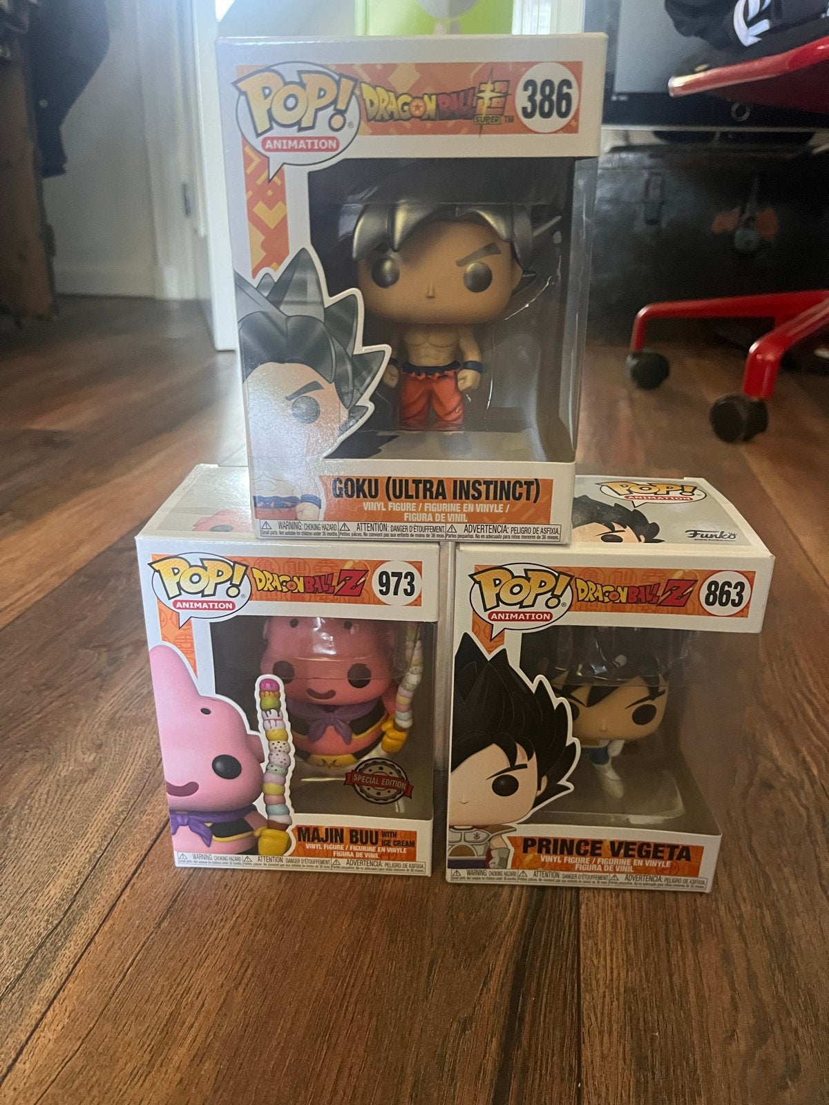 3 Funko Pops Dragon Ball Z - Goku, Vegeta, Majin Buu (Nieuw), Ophalen of Verzenden, Nieuw