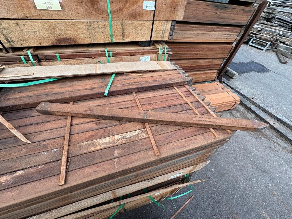 ( Actie ) Hardhouten balkjes 45701500 mm | €5,50 per stuk, Doe-het-zelf en Verbouw, Ophalen, 25 tot 50 mm, Nieuw, Balk