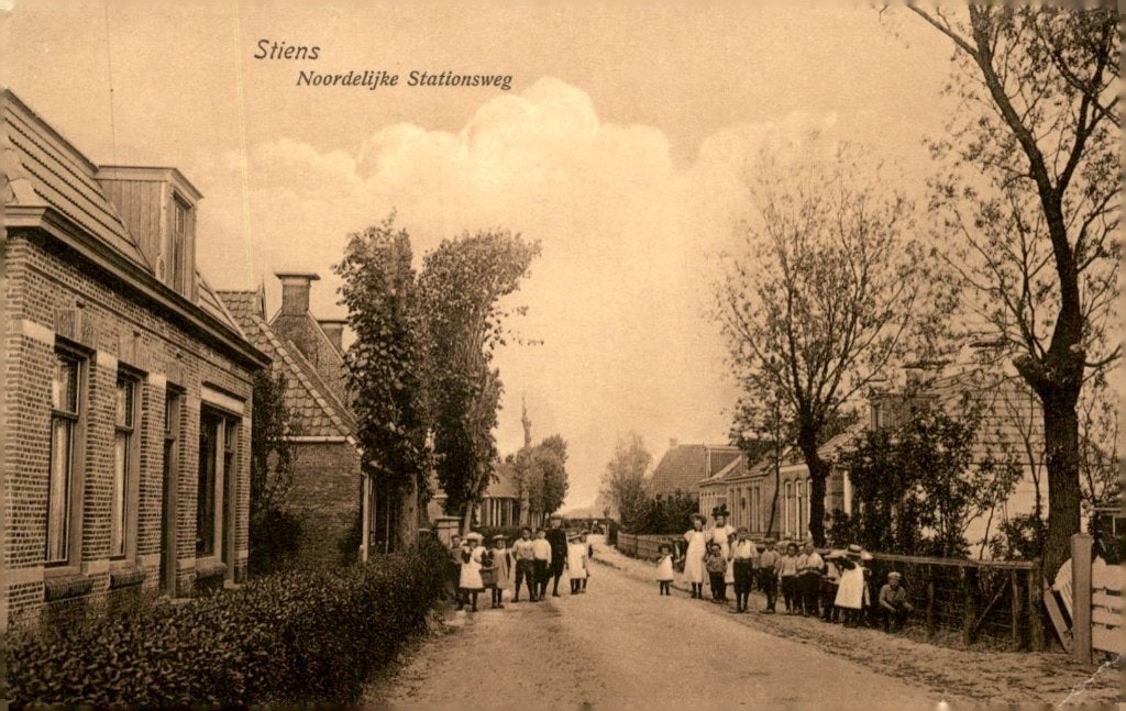 Stiens Noordelijke Stationsweg # 873, Verzenden, Voor 1920, Gelopen, Friesland