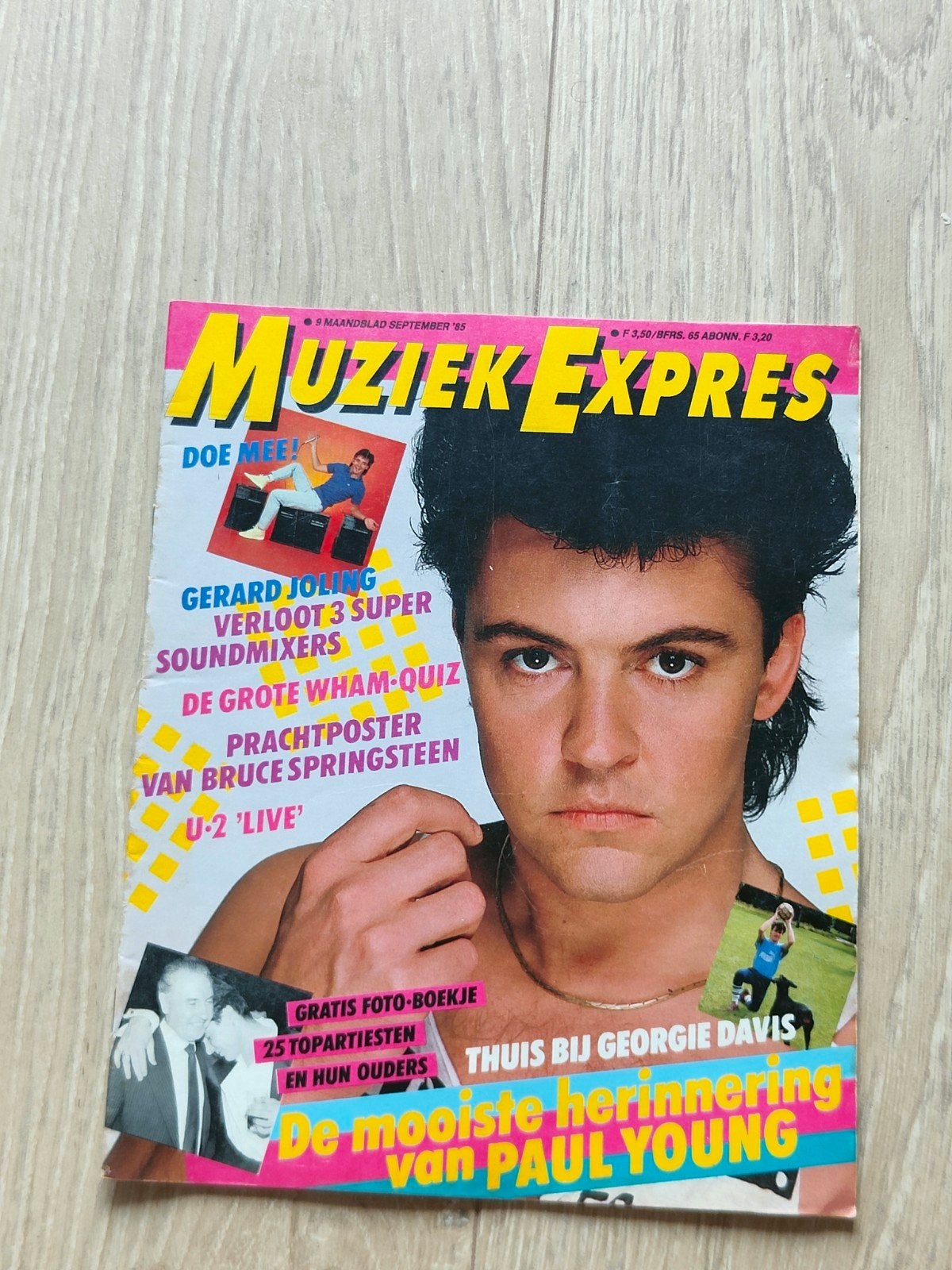 Muziek Expres september 1985, Verzamelen, Tijdschriften, Kranten en Knipsels, Ophalen of Verzenden, 1980 tot heden, Tijdschrift