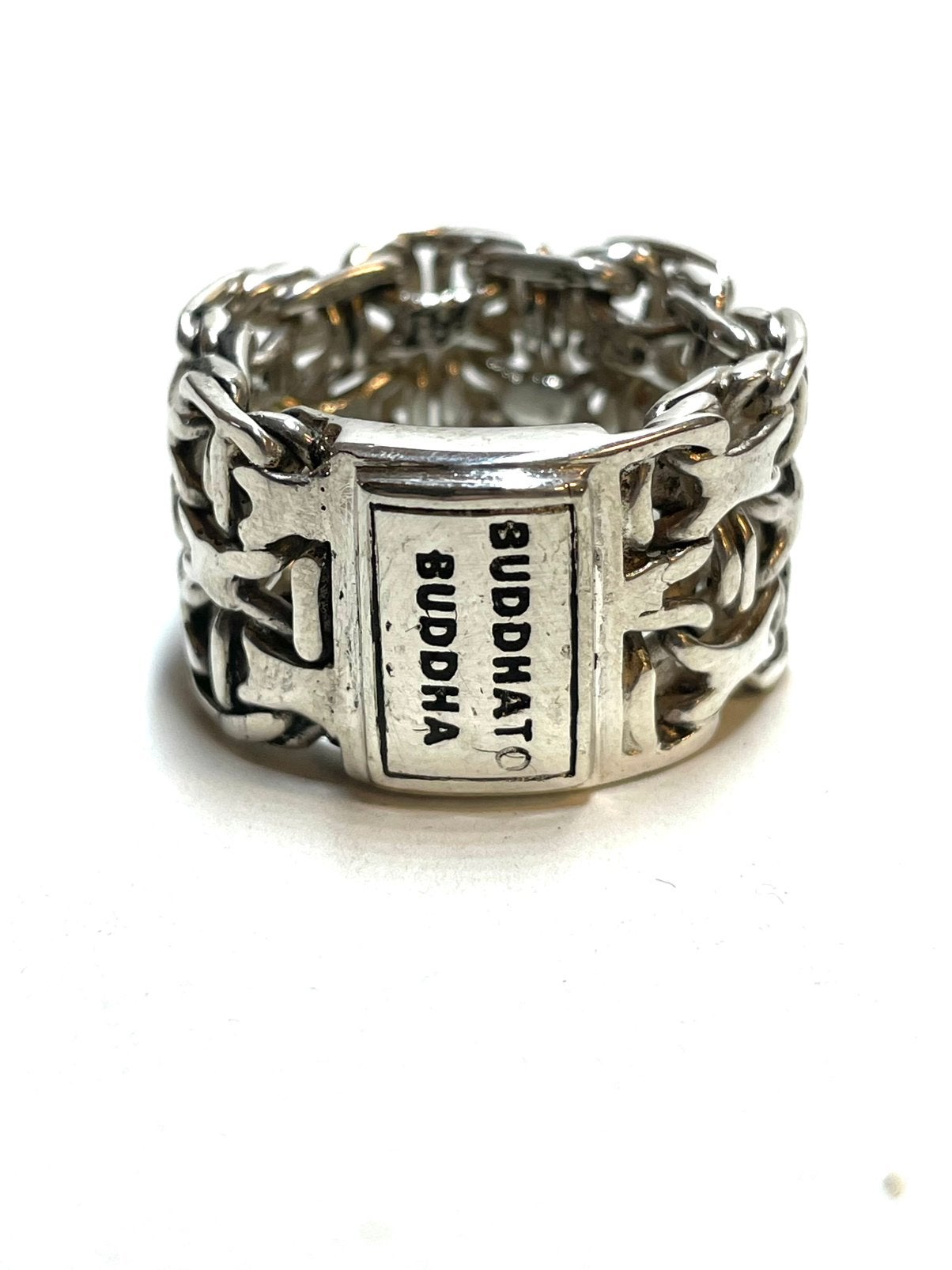 925 zilveren Buddha to Buddha ring, 18 tot 19, -, -, Ophalen of Verzenden