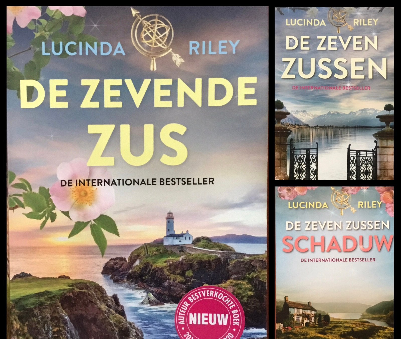 De Zeven Zussen serie - Lucinda Riley (3 boeken), Boeken, Ophalen of Verzenden, Zo goed als nieuw, Nederland