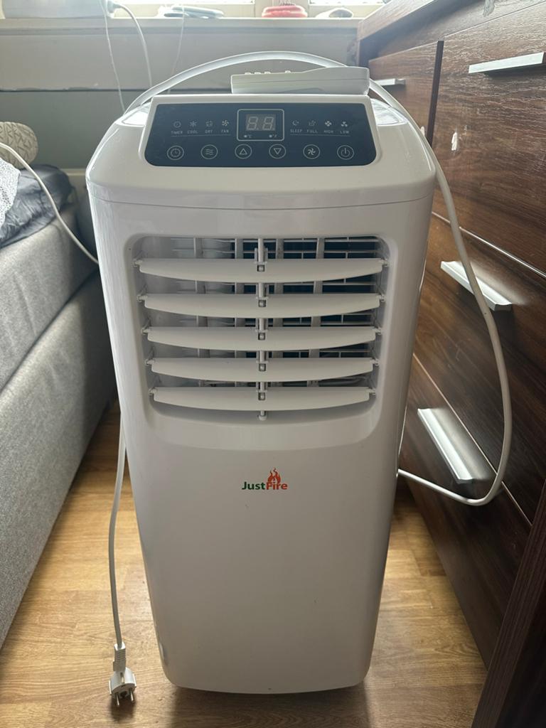 JustFire Mobiele Airco AIRCO9000 - Koelen en Ontvochtigen, Witgoed en Apparatuur, Airco's, Gebruikt, Minder dan 60 m³, 3 snelheden of meer