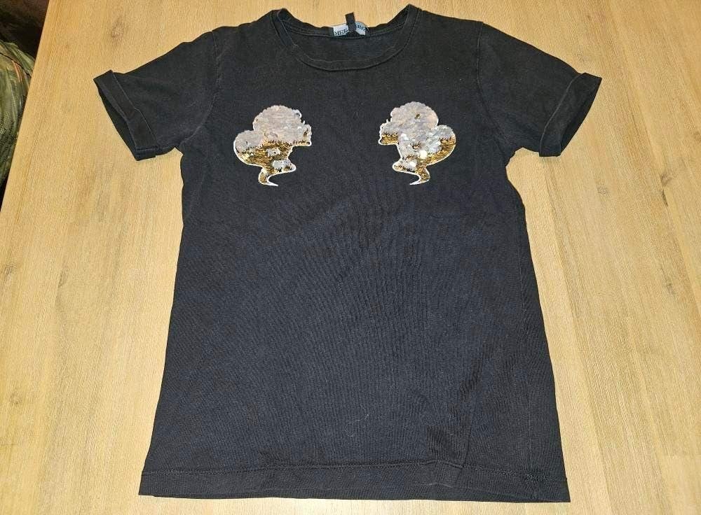 Zwart reinders T-shirt maat 158, Kinderen en Baby's, Kinderkleding | Maat 158, Gebruikt, Meisje, Ophalen of Verzenden, Shirt of Longsleeve