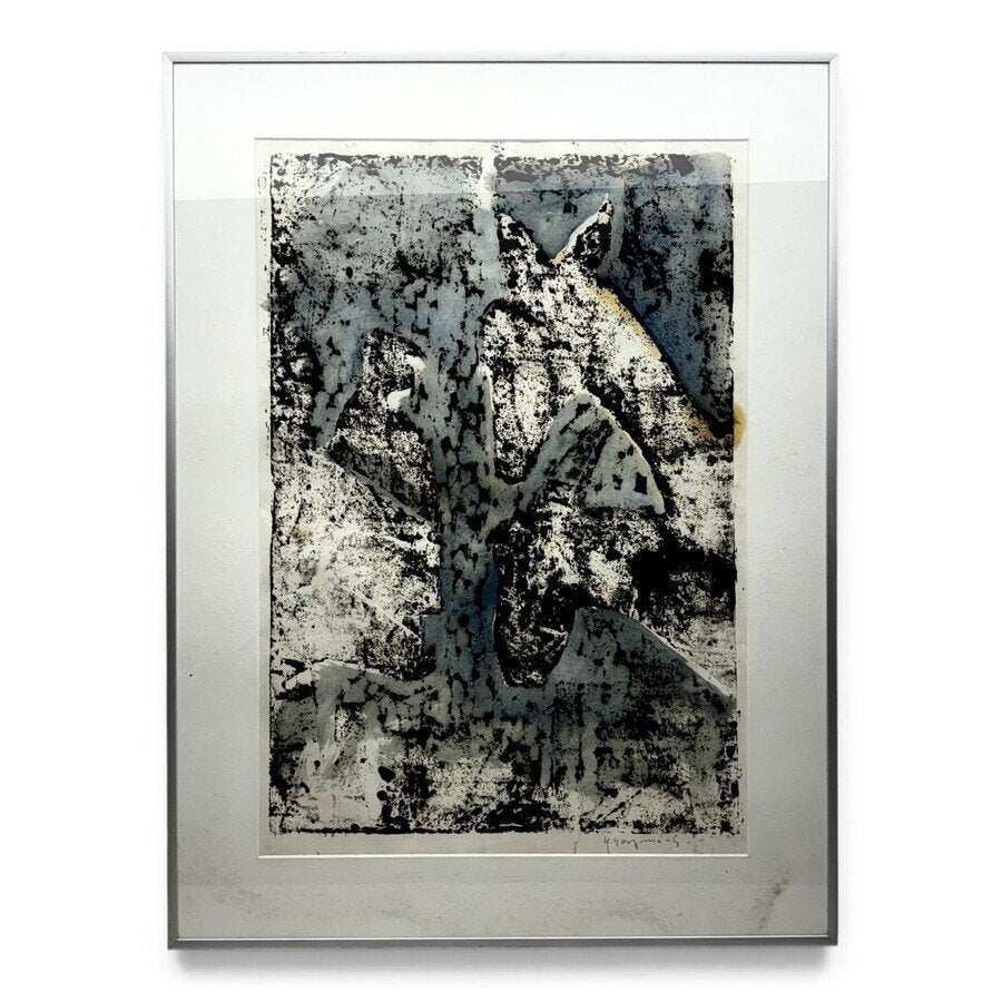 Klaas Koopmans (1920-2006) - zeefdruk, Gesigneerd, Ophalen of Verzenden, Abstract, Zeefdruk