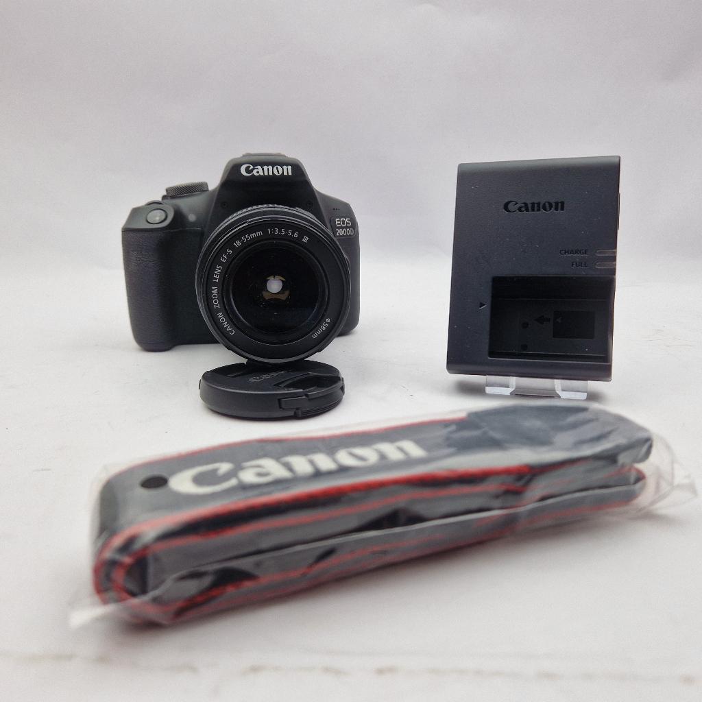 Canon Eos 2000D + Canon Eos 18-55mm || Nu Voor Maar € 299.99, Ophalen of Verzenden, 24 Megapixel, Canon, Geen optische zoom