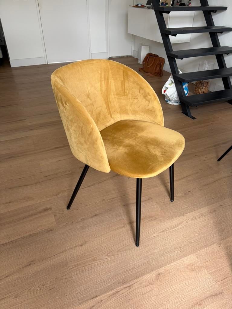 Kamerstoelen 2 stuks, Huis en Inrichting, Ophalen, Zo goed als nieuw, Zwart