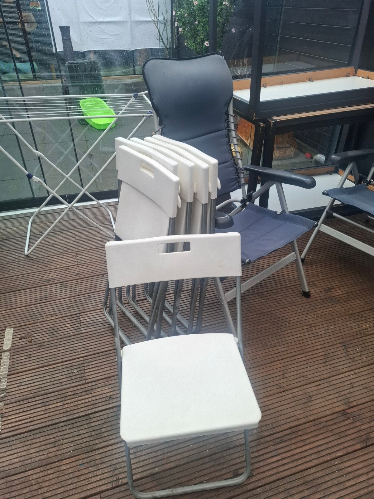 6 handige klapstoeltjes, Huis en Inrichting, Stoelen, Ophalen, Eén