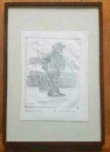 Litho Leo Collard (1930-1975) Levensmars 1969, Ophalen