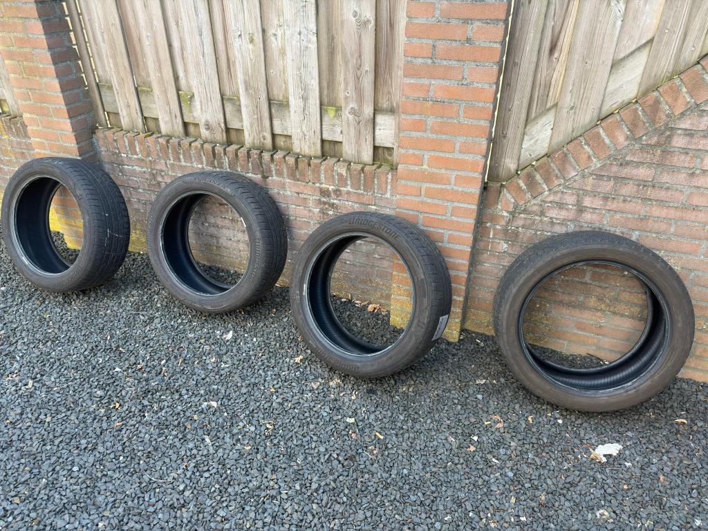 Bridgestone Turanza T005 225/45 R18 91Y, Auto-onderdelen, Banden en Velgen, Ophalen, 18 inch, Gebruikt, Band(en)