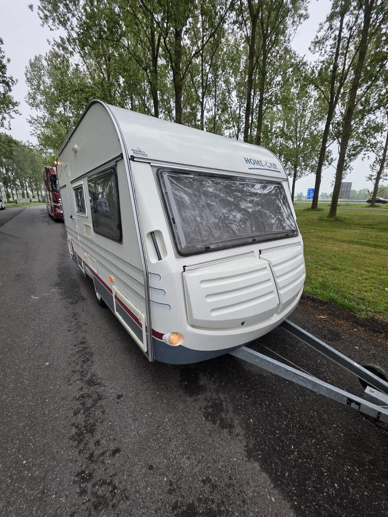 Home-car Rapid 39 Sun - Compacte en complete caravan, Home-car, Standaardzit, Kachel, Omvormbare zithoek