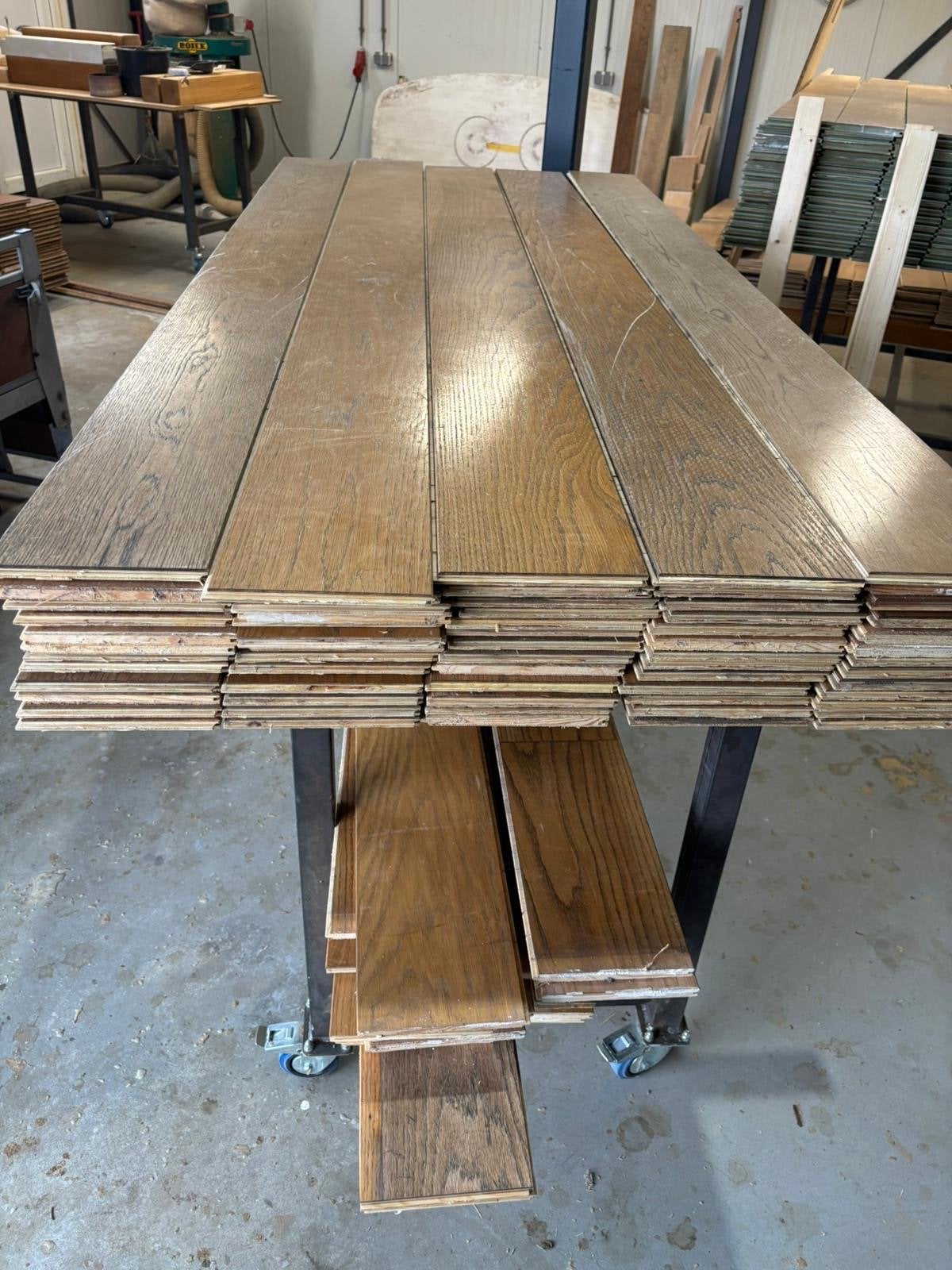 Lamellen parket eiken 30m2, 18cm breed, 220cm lang, Parket, Gebruikt, Ophalen of Verzenden, 10 m² of meer