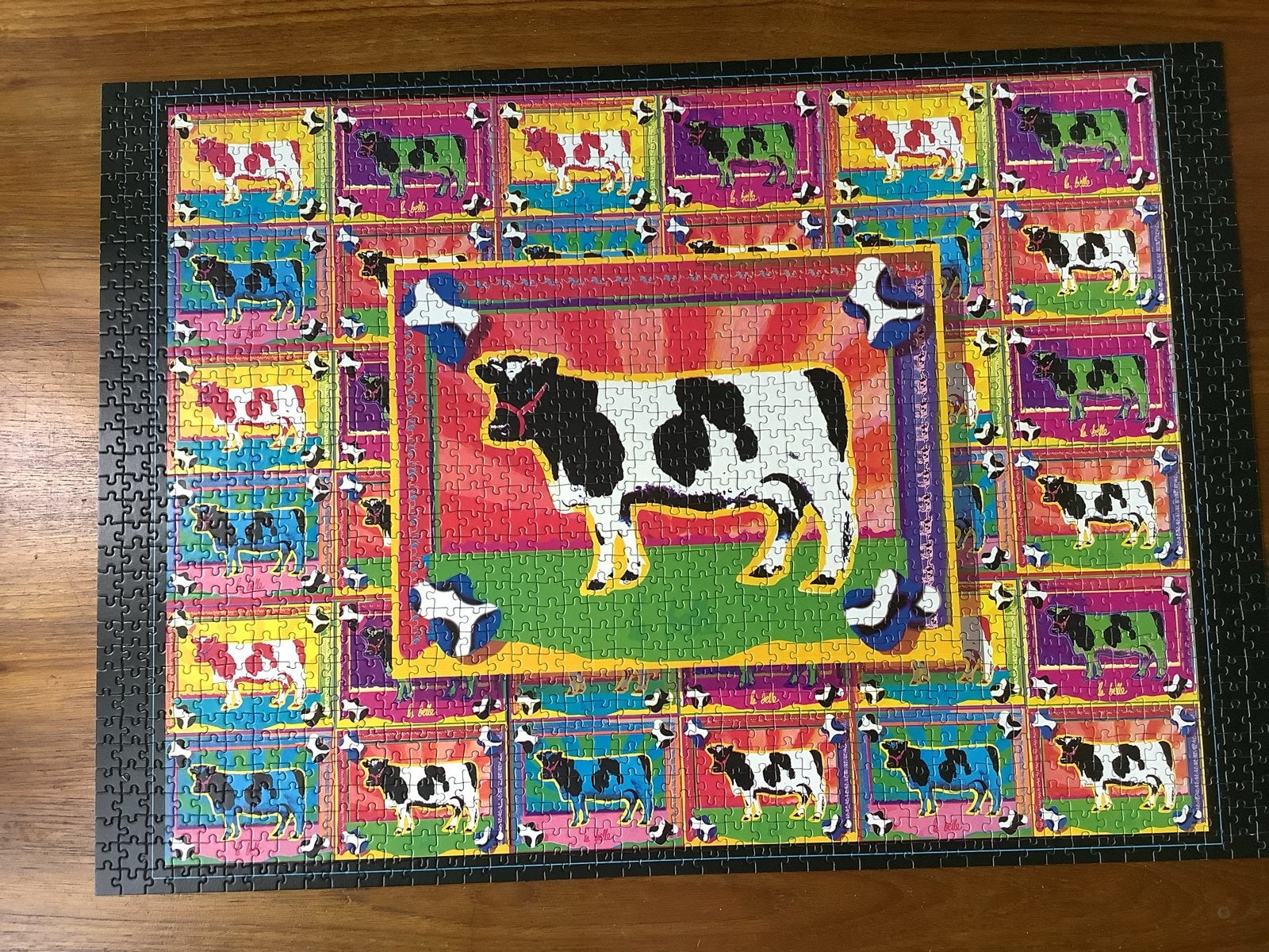 Ravensburger Legpuzzel 1500 stukjes - Bonte Koe, Ophalen of Verzenden, 500 t/m 1500 stukjes, Zo goed als nieuw, Legpuzzel